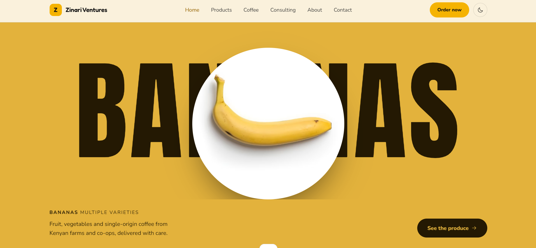 Zinari Ventures website